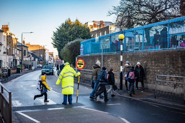 Children Crossing Road